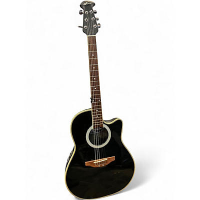Used Applause AE28 Black Acoustic Guitar