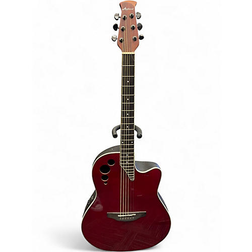 Used Applause AE44II-RR RED Acoustic Guitar RED