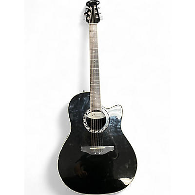 Used Applause Ae-128 Black Acoustic Electric Guitar