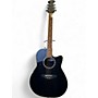 Used Applause ae 227 Black Acoustic Guitar Black
