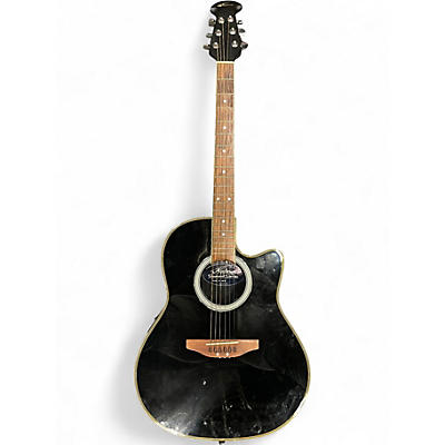 Used Applause ae28 Black Acoustic Electric Guitar
