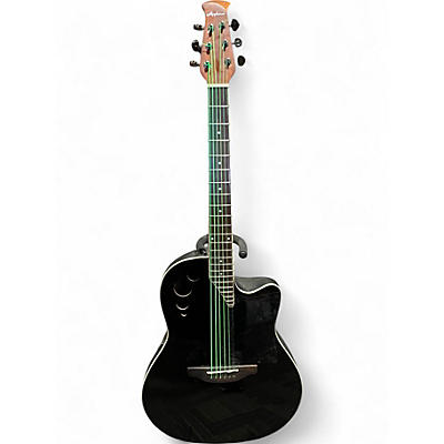 Used Applause ae44II-5 Black Acoustic Electric Guitar