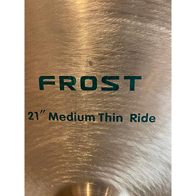 Used Aqua 21in Frost Medium Thin Ride Cymbal