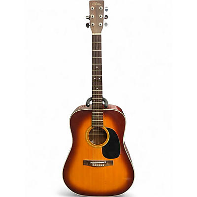 Used Aria 9401 sunburst Acoustic Guitar
