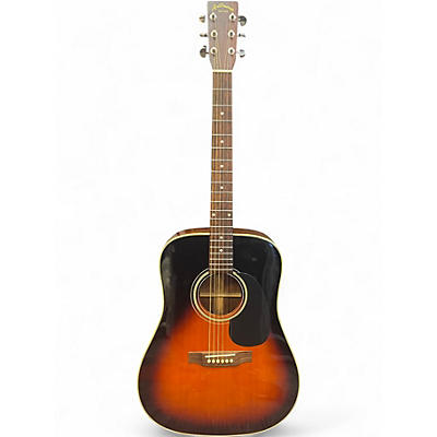 Used Aria AD-35BS 2 Tone Sunburst Acoustic Guitar
