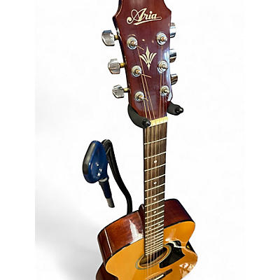 Used Aria AF75DX NATURAL Acoustic Guitar