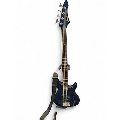 Used Aria AVB-40 Blue Electric Bass Guitar