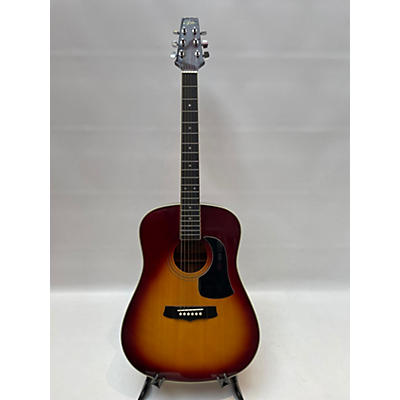 Aria Used Aria AW200AV Sunburst Acoustic Guitar