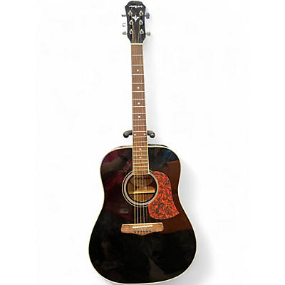 Used Aria AW50BK Black Acoustic Guitar