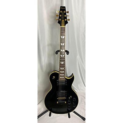 Aria Used Aria Black And Gold Black And Gold Solid Body Electric Guitar