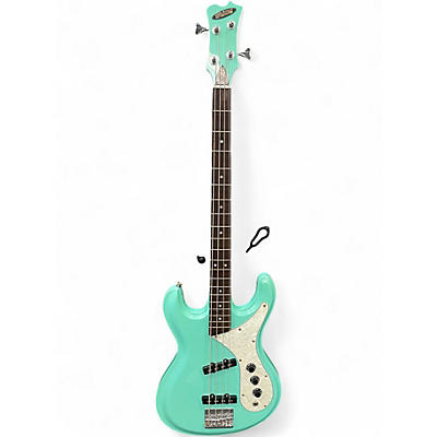 Used Aria DIAMOND  Seafoam Green Electric Bass Guitar