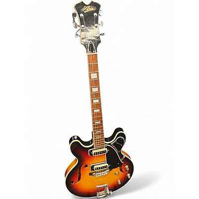 Used Aria Diamond 3 Tone Sunburst Hollow Body Electric Guitar
