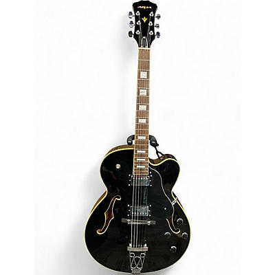 Used Aria Hollowbody Black Hollow Body Electric Guitar