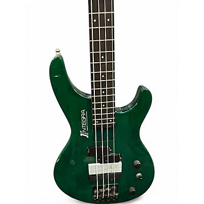 Used Aria INTEGRA Green Electric Bass Guitar
