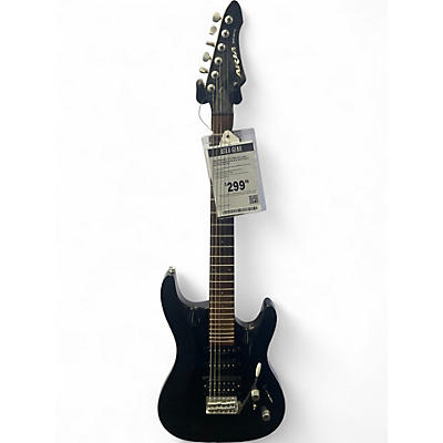 Used Aria MAC-STD-MBK Pro II MAC Series Basswood Black Solid Body Electric Guitar