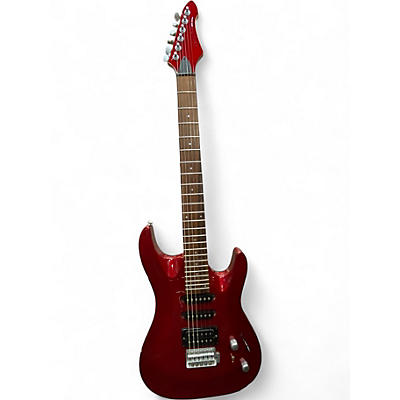 Used Aria Mac-Series Red Solid Body Electric Guitar
