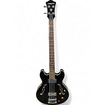 Used Aria PRO II Black Electric Bass Guitar