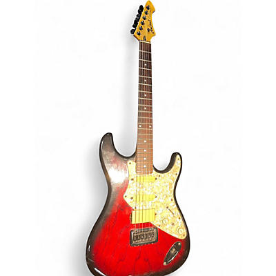 Used Aria PRO II FULLERTON Trans Red Solid Body Electric Guitar
