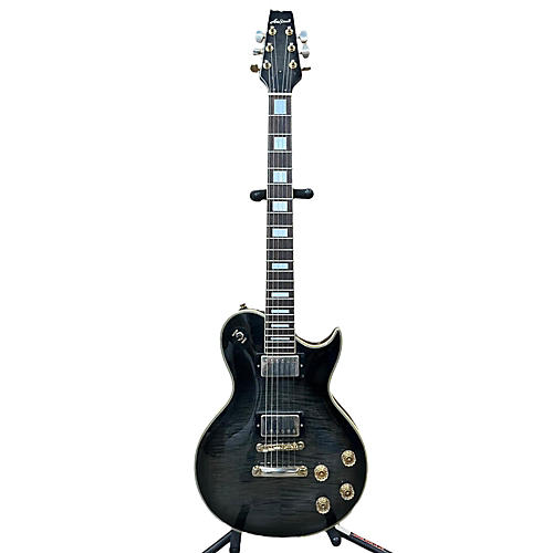 Aria Used Aria PRO II SINGLECUT HH TRANSPARENT BLACK Solid Body Electric Guitar TRANSPARENT BLACK