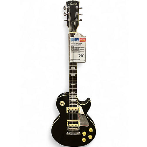 Used Aria Pro II Black Solid Body Electric Guitar Black
