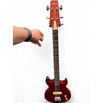 Used Aria Pro II CSB-380 Red Electric Bass Guitar