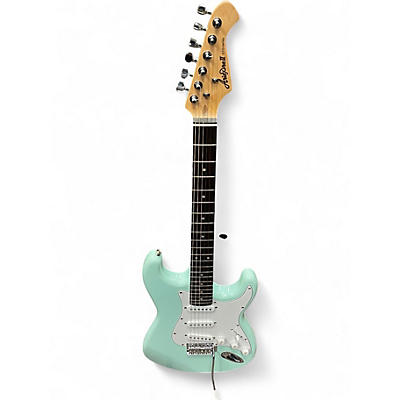 Used Aria Pro II STG-series Light Blue Solid Body Electric Guitar