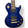 Used Aria Pro II Trans Blue Solid Body Electric Guitar Trans Blue