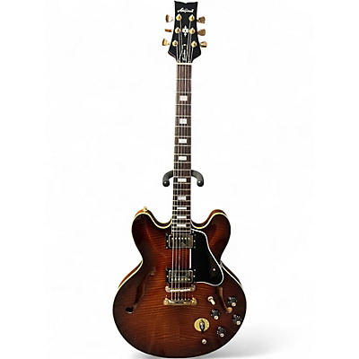 Used Aria Pro Ii ES500VS Sunburst Hollow Body Electric Guitar