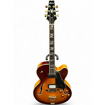 Used Aria Pro Ii FA70 Sunburst Hollow Body Electric Guitar