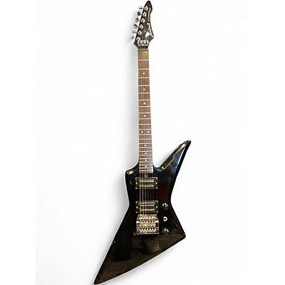 Used Aria Pro Ii zz bladerunner Black Solid Body Electric Guitar