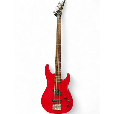 Used Aria SLB-2 Red Electric Bass Guitar