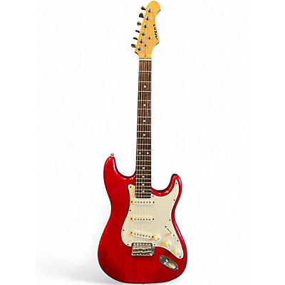 Used Aria STG Series Red Solid Body Electric Guitar