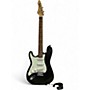 Used Aria STG Series S style LH Gray Solid Body Electric Guitar Gray