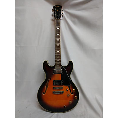 Aria Used Aria Semi Hollow Vintage Sunburst Hollow Body Electric Guitar