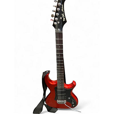 Used Aria THE CAT  TRANSLUCENT RED  Solid Body Electric Guitar
