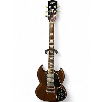 Used Aria TRIPLE PICKUP SG DELUXE Walnut Solid Body Electric Guitar