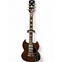 Used Aria TRIPLE PICKUP SG DELUXE Walnut Solid Body Electric Guitar Walnut