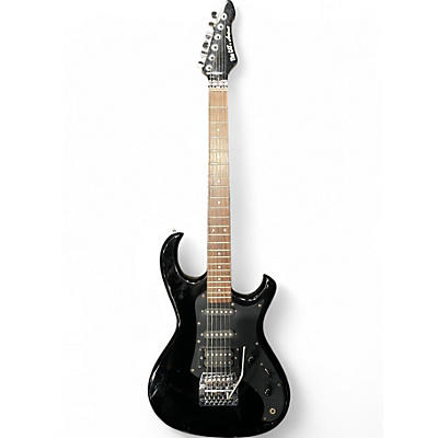 Used Aria The Cat Black Solid Body Electric Guitar
