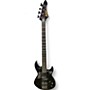 Used Aria VAB-40 Black Electric Bass Guitar Black