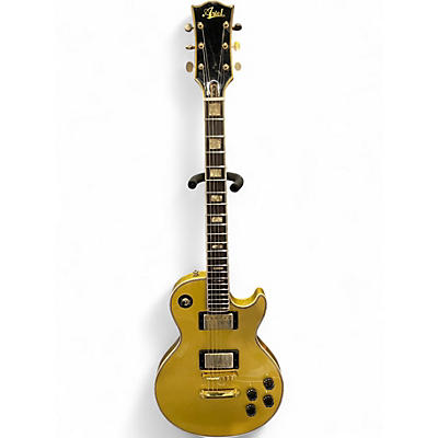Used Ariel MIJ LP STYLE Metallic Gold Solid Body Electric Guitar