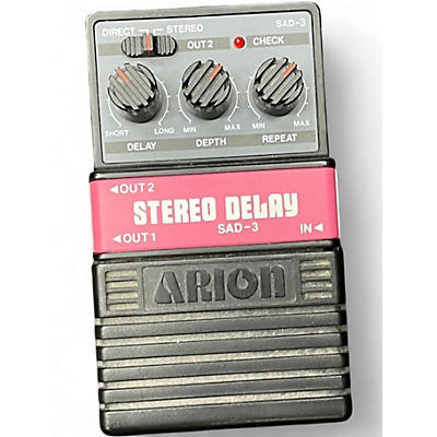 Used Arion SAD-3 STEREO DELAY Effect Pedal