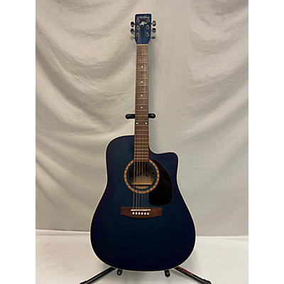 Art & Lutherie Used Art & Lutherie CEDAR CW Blue Acoustic Electric Guitar