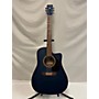 Used Art & Lutherie Used Art & Lutherie CEDAR CW Blue Acoustic Electric Guitar Blue