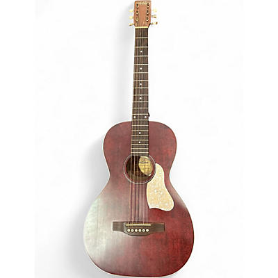 Used Art & Lutherie Roadhouse Parlor Tennessee Red Acoustic Electric Guitar