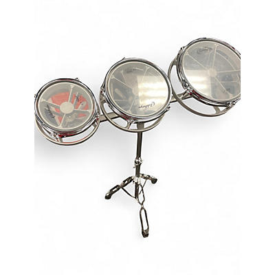 Used Ashthorpe 10in Rototoms Silver Roto Toms