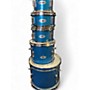 Used Ashthorpe 4 Piece 4 PIECE BLUE SPARKLE Drum Kit BLUE SPARKLE
