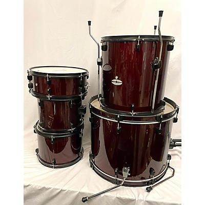 Used Ashthorpe 5 piece Ambient Series Wine Red Drum Kit