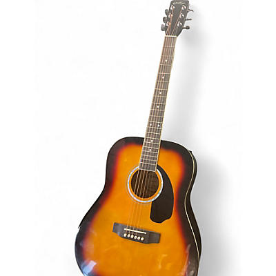 Used Ashthorpe D90 2 Tone Sunburst Acoustic Electric Guitar