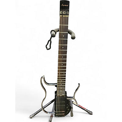 Used Asmuse ad 80 Black and Silver Electric Guitar