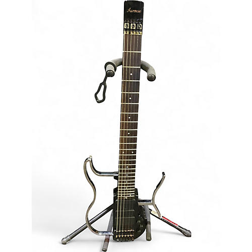 Used Asmuse ad 80 Black and Silver Electric Guitar Black and Silver
